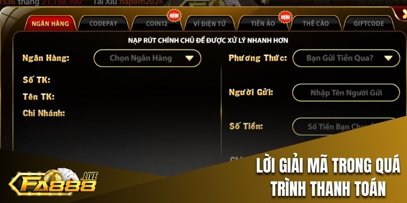 Tổng hợp câu hỏi thường gặp trong giao dịch nạp/rút FA88